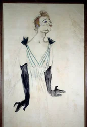 Porträt der Sängerin Yvette Guilbert