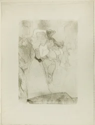 Rückansicht von Lender, der den Bolero in Chilpéric tanzt