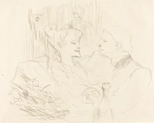 Abendessen in London Souper à Londres, 1896