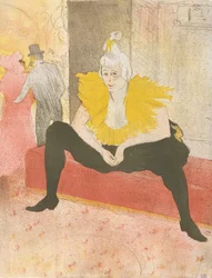 Die sitzende Clownin Mademoiselle Cha-u-ka-o aus der Serie Elles, 1896