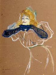 Die Sängerin Yvette Guilbert, 1894