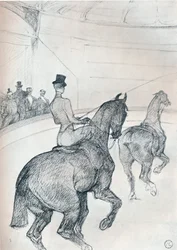 Kunstreiter, der Tandem fährt, um 1899, 1934