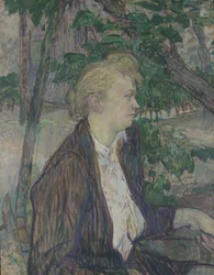 Frau im Garten sitzend, 1891