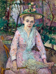 Frau mit einem Regenschirm, 1889