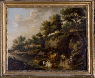 Landschaft mit Kuhhirte