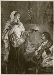 Florence Nightingale im Krankenhaus von Scutari, Illustration aus 