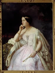 Porträt von Miss Harriet Howard. Porträt von Elizabeth Ann Haryett (1823-1865), Geliebte von Napoleon III.