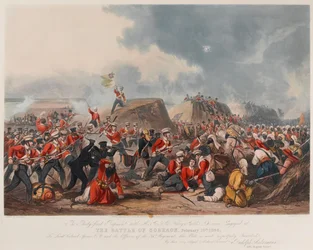 Die Schlacht von Sobraon, 10. Februar 1846