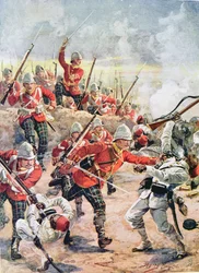 Stürmen der Schützengräben, Illustration aus 