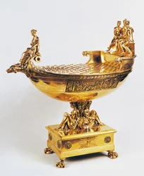Vergoldetes Schiff, das Kaiserin Josephine de Beauharnais-Bonaparte gehörte (Nef de l