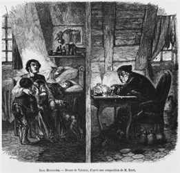 Zwei Dachböden, Illustration aus 