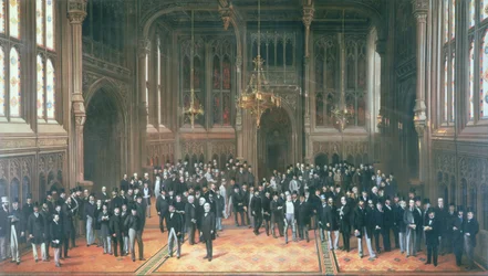 Mitgliederlobby, Houses of Parliament, 1872-73