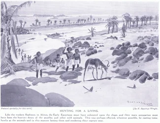 Jagd zum Lebensunterhalt, ca. 1920