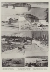 Szenen auf der neuen Transsibirischen Eisenbahn