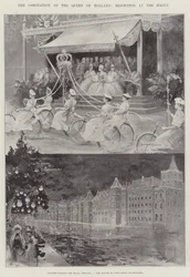 Die Krönung der Königin von Holland, Feierlichkeiten in Den Haag