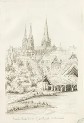 Lichfield Kathedrale - Südwestansicht