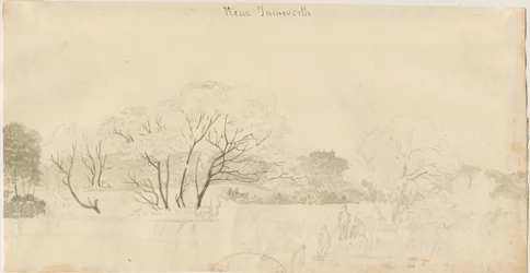 Tamworth - Fernansicht: Bleistiftzeichnung, undatiert [1788-1855]