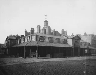 Das Oxford Market House, Great Titchfield Street, nördlich der Oxford Street, ca. 1880