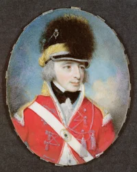 Miniatur eines unbekannten Offiziers, ca. 1797