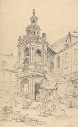 Die Veranda der Halle des Haute Vielle Tour, Rouen