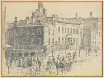 Dr. Whites Haus, King Street (nach einem Druck von Ralston)