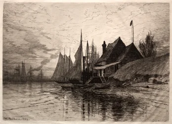 Abend, New Yorker Hafen