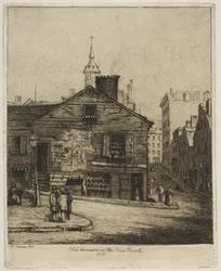 Alte Häuser in den „Five Points“, 1870, aus „Szenen aus dem alten New York“