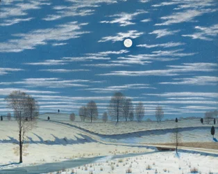 Winterszene im Mondlicht, 1869