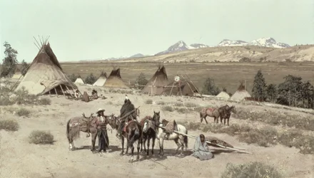 Indianerlager, 1892