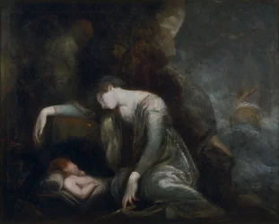 Danaë und Perseus auf Seriphos(?)