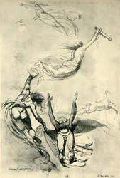 Toter Held mit Göttinnen, 1778, 1943