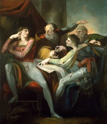 Streit zwischen Hotspur, Glendower, Mortimer und Worcester, 1784