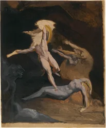 Perseus verlässt die Höhle der Gorgonen