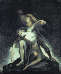 Vision der Sintflut aus „Das verlorene Paradies“ von John Milton (1608-74)