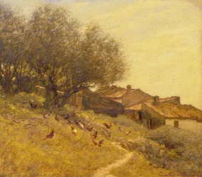 Ein Dorf am Hang in der Provence
