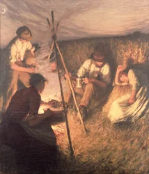 Das Abendessen der Erntearbeiter, 1898
