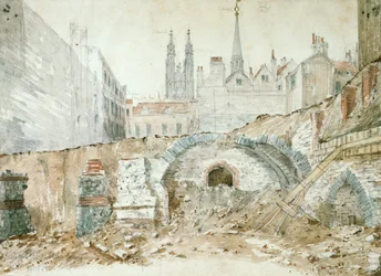 Teile der Basilika aus dem späten 1. - frühen 2. Jahrhundert in der City of London