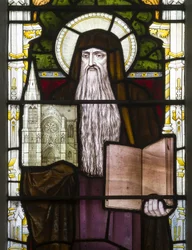 Cambridge, Trinity College, Heaton Butler & Bayne, Henry Holiday, Hieronymus, 1870, adaptiert von Carl Almquist