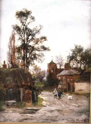 Auf dem Weg ins Dorf