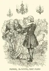 Bruder und Schwester treffen sich wieder