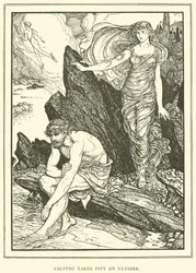 Kalypso hat Mitleid mit Odysseus
