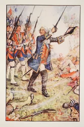 Georg II. bei Dettingen, 1743, Illustration aus 