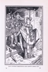 St. Dunstan erschreckte die bewaffneten Männer von König Edwy, 1912