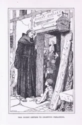 Der Priester hört Colettes Predigt, 1912