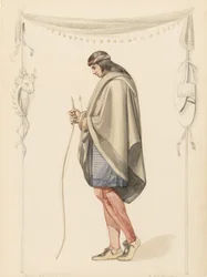 Indische Figur im Profil, 1851