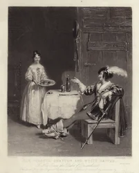 Sir Piercie Shafton und Mysie Happer