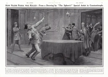 Ermordung von Nazim Pascha durch die Jungtürken, Konstantinopel, 23. Januar 1913