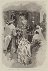 Der Zeichensaal Ihrer Majestät nach der Präsentation