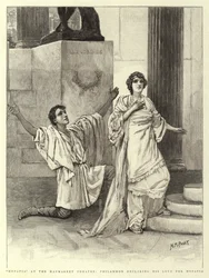 Hypatia im Haymarket Theatre, Philammon erklärt seine Liebe zu Hypatia
