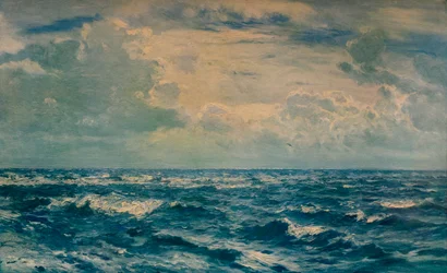 Ein silberner Tag westlich der Needles, Isle of Wight, 1932